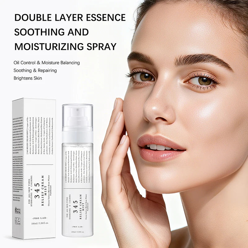 345 Sooth Cream Toner Camellia Leaf Centella Asiatica Extract Refresh Non-sticky Hydrate Dry Dehydrated Smooth Soft Complexion