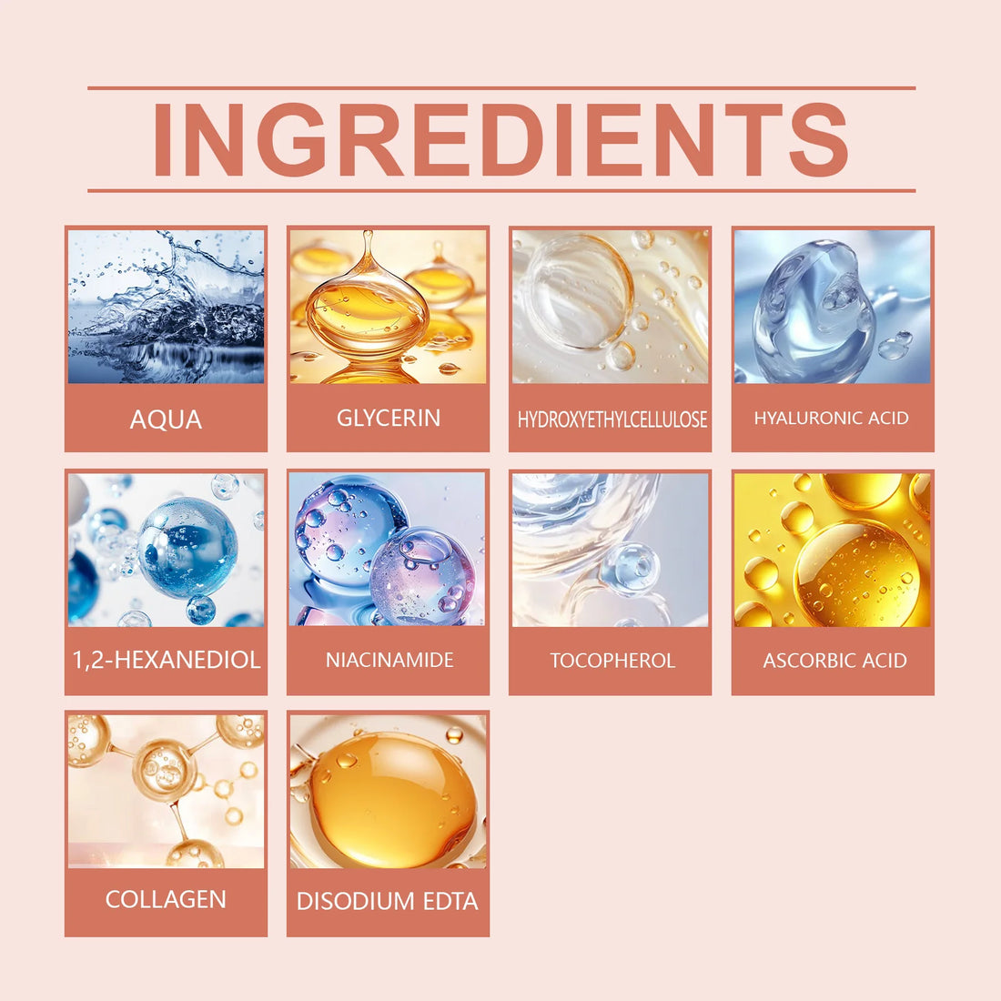 Facial Serum for Deep Hydration Anti Aging Winter Skincare Gift Set with Moisturizing Repair Dry Skin Care Sensitive Skin